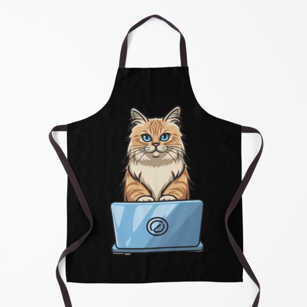 Item preview, Birman with laptop designed and sold by Blemenowo.
