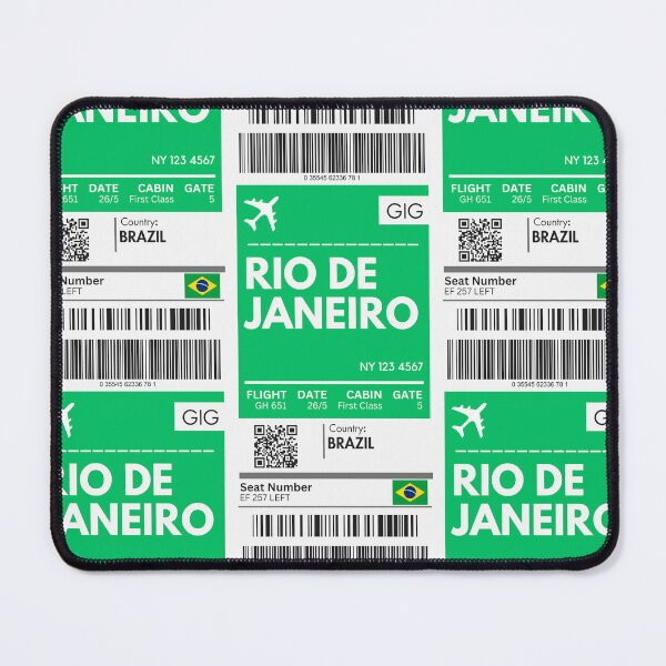Item preview, Rio De Janeiro Airplane Boarding Pass designed and sold by RoamInk.