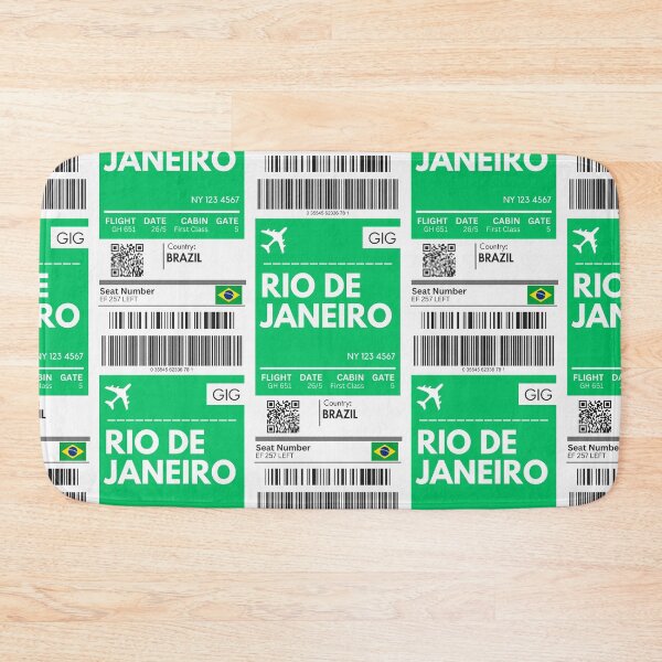 Item preview, Rio De Janeiro Airplane Boarding Pass designed and sold by RoamInk.