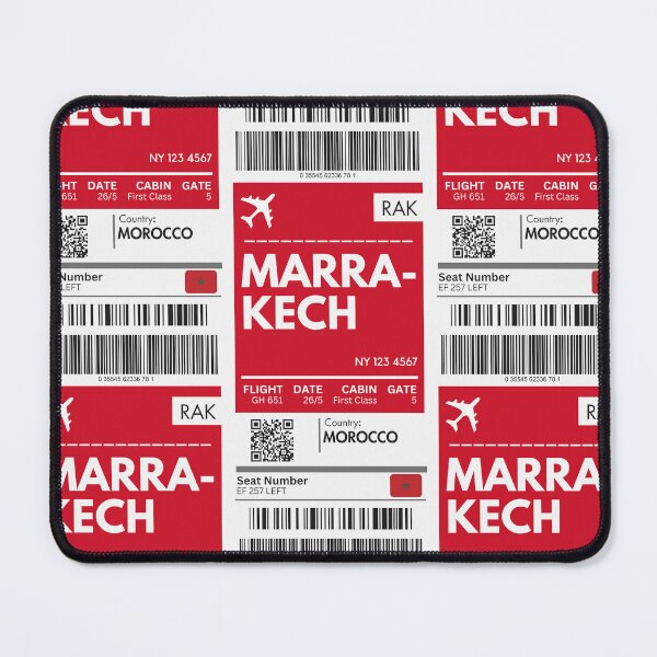 Item preview, Marrakech Airplane Boarding Pass designed and sold by RoamInk.