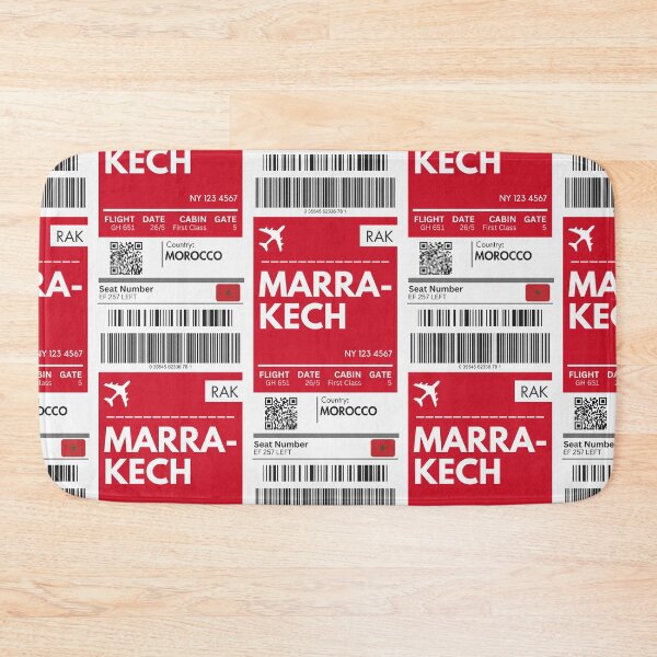 Item preview, Marrakech Airplane Boarding Pass designed and sold by RoamInk.