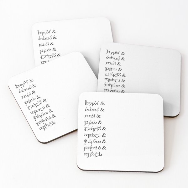 Item preview, The Fellowship In Tengwar designed and sold by 3sunnydesigns3.