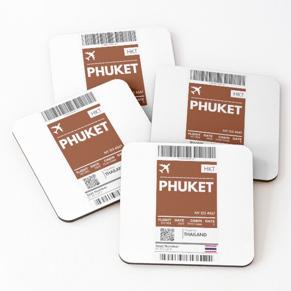 Item preview, Phuket Airplane Boarding Pass designed and sold by RoamInk.