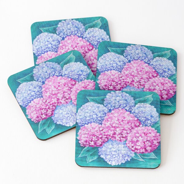 Item preview, Pretty Hydrangea Floral Painting designed and sold by M.E.Mackenzie Art.