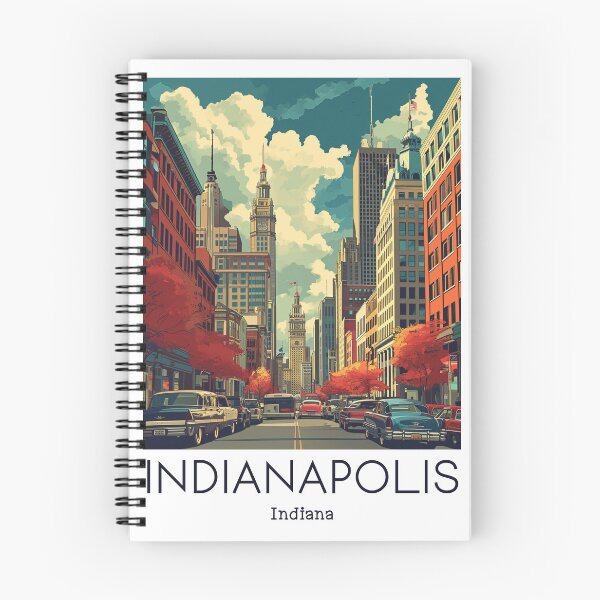 Item preview, A Vintage Travel Illustration of Indianapolis - Indiana - US designed and sold by GoodOldVintage.