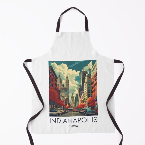Item preview, A Vintage Travel Illustration of Indianapolis - Indiana - US designed and sold by GoodOldVintage.