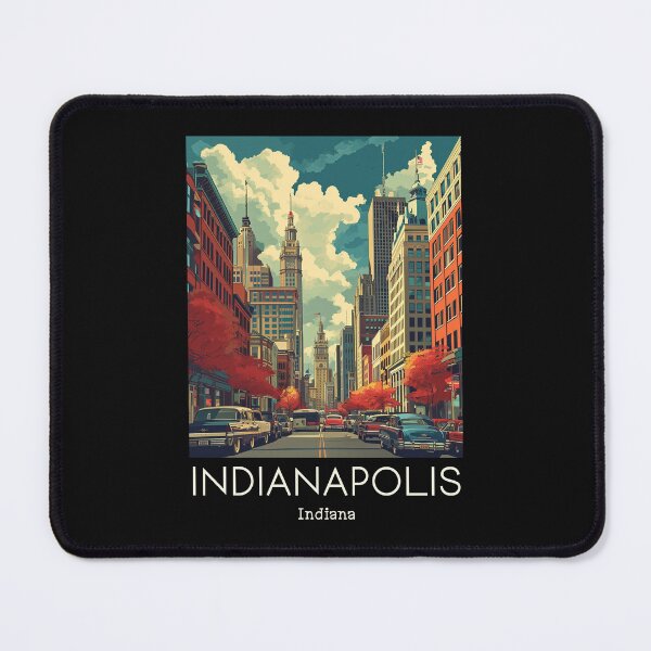 Item preview, A Vintage Travel Illustration of Indianapolis - Indiana - US designed and sold by GoodOldVintage.