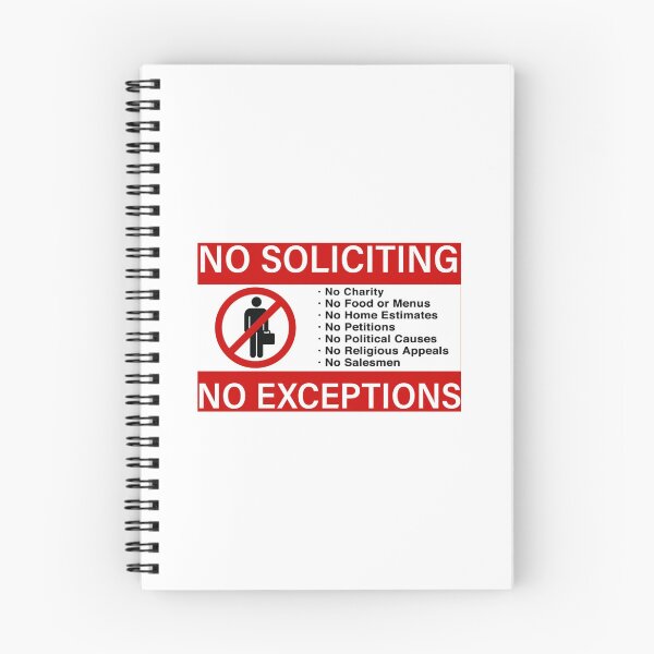 Item preview, No Soliciting designed and sold by marisaj4488.