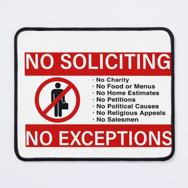 Item preview, No Soliciting designed and sold by marisaj4488.