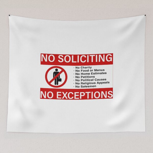Item preview, No Soliciting designed and sold by marisaj4488.