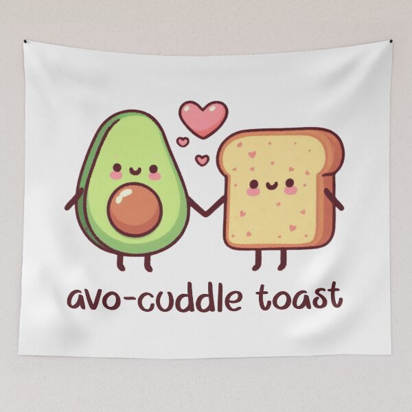 Item preview, avo-cuddle toast designed and sold by MadebyTommy.