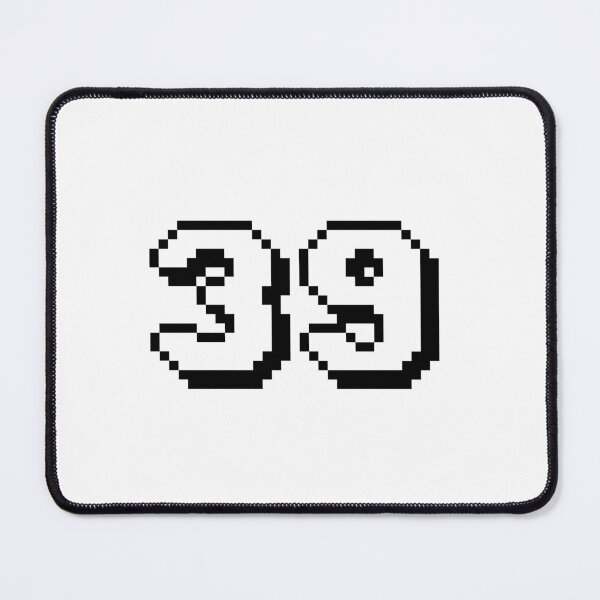 Item preview, 39, thirty-nine, white, retro video game, 1 up! designed and sold by Numbers-Art.