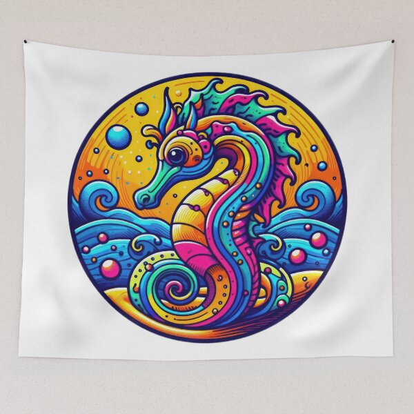 Item preview, Funny animal sea horse emblem designed and sold by Expressions-Sel.