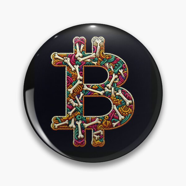 Artikelvorschau, BTC „Cryptic Bitcoin: Bitcoin in Skelettform“ entworfen und verkauft von zzz888.