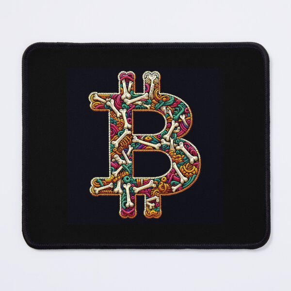 Item preview, BTC "Cryptic Bitcoin: Bitcoin in Skeletal Form" designed and sold by zzz888.