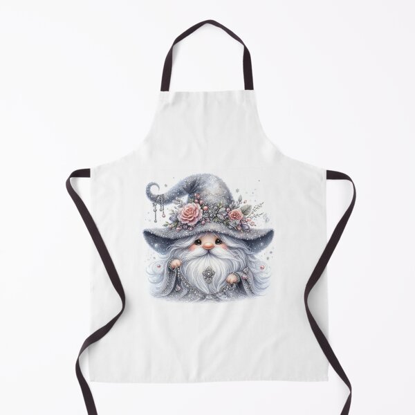 Item preview, Cute silver watercolor  gnome designed and sold by Sameena Fatima.