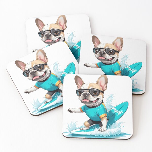 Item preview, a cute French Bulldog  Surfing  designed and sold by chathai.