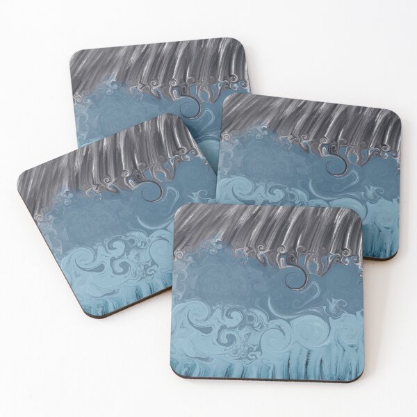 Item preview, Eternal tide Blue Swash Waves Japanese modern aesthetic  designed and sold by SpectrumGallery.