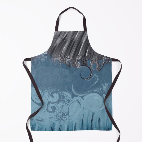 Item preview, Eternal tide Blue Swash Waves Japanese modern aesthetic designed and sold by SpectrumGallery.