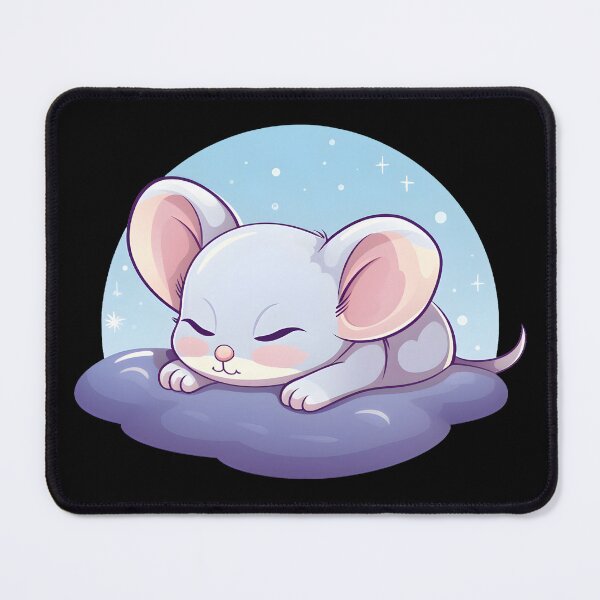 Item preview, Cute Kawaii Sleeping Mouse designed and sold by Leonardo Palumbo.