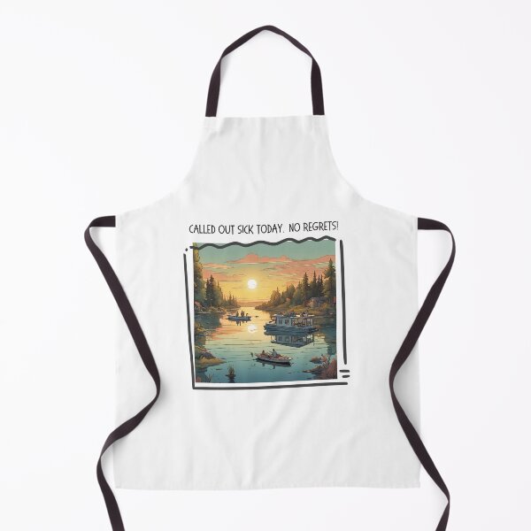 Item preview, Called Out Sick Today - No Regrets designed and sold by OtterLakeCo.