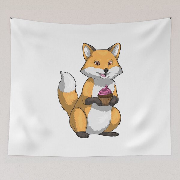 Item preview, Fox Birthday Cupcake designed and sold by Snabdesign84.