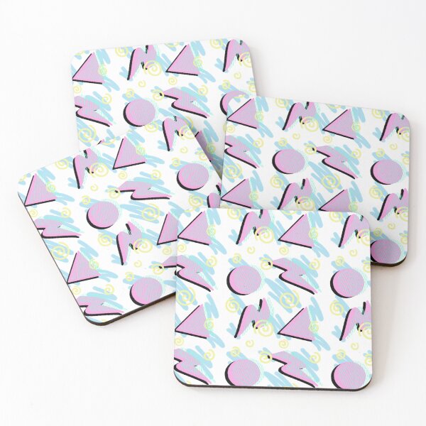 Item preview, 90’s Bright Color Geometric Wallpaper Print designed and sold by serafineaandd.