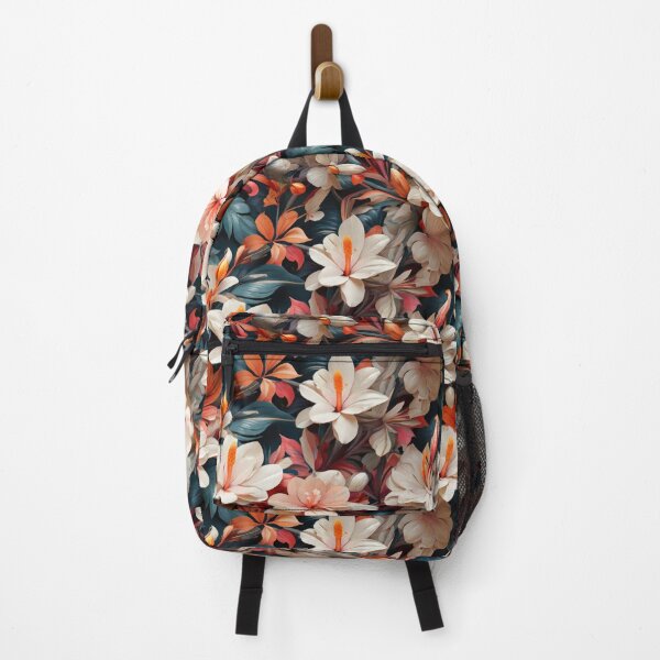 Item preview, Tropical print with exotic white flowers designed and sold by TrishaMcmillan.