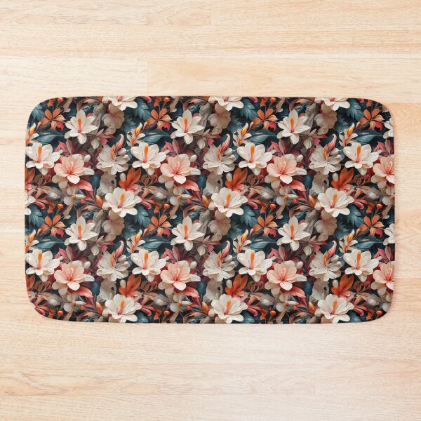 Item preview, Tropical print with exotic white flowers designed and sold by TrishaMcmillan.