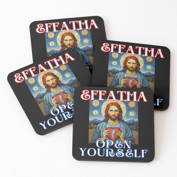 Item preview, Jesus say effatha that is open yourself in romantic van gogh style christian gifts designed and sold by thankful-loco.