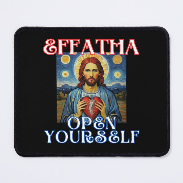 Item preview, Jesus say effatha that is open yourself in romantic van gogh style christian gifts designed and sold by thankful-loco.
