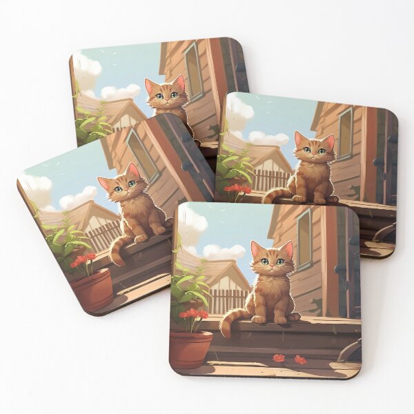 Item preview, Cat Sitting on Porch designed and sold by CatsAndDogs-TF.