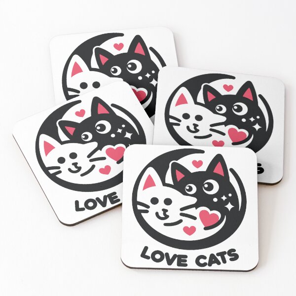 Item preview, love cats designed and sold by StellarValor.