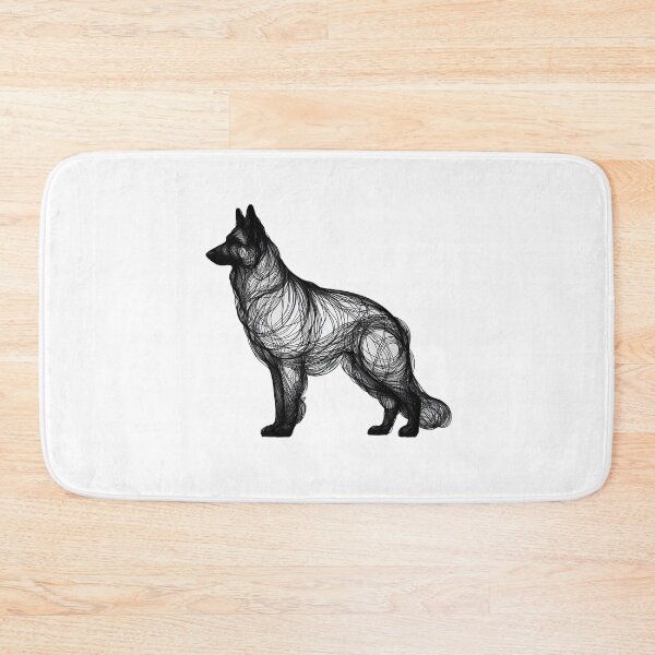 Item preview, Dog german shepherd breed in minimalistic style designed and sold by Camisco.