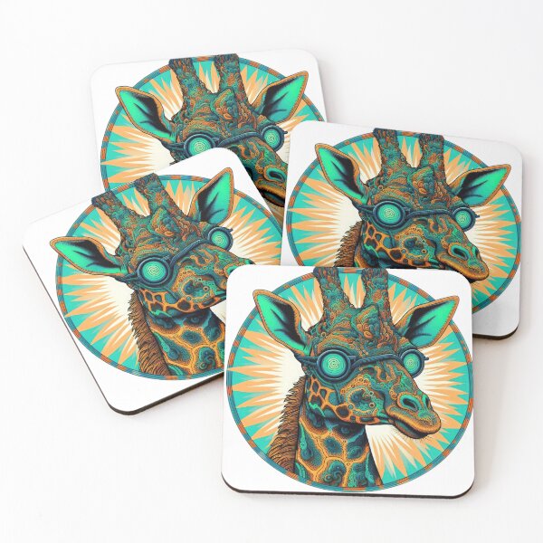 Item preview, Funny animal  emblem giraffe  designed and sold by Expressions-Sel.