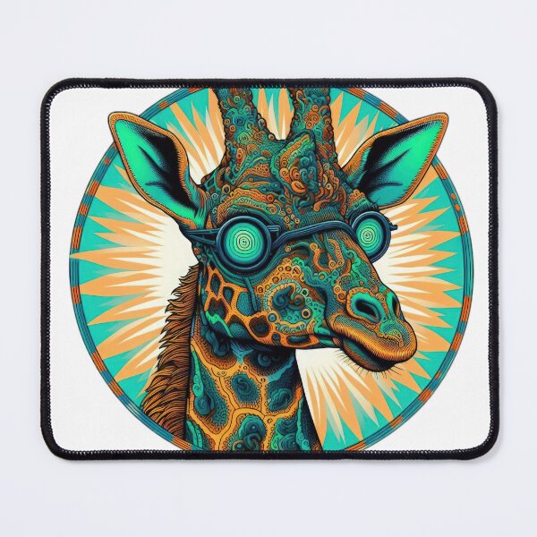Item preview, Funny animal emblem giraffe designed and sold by Expressions-Sel.