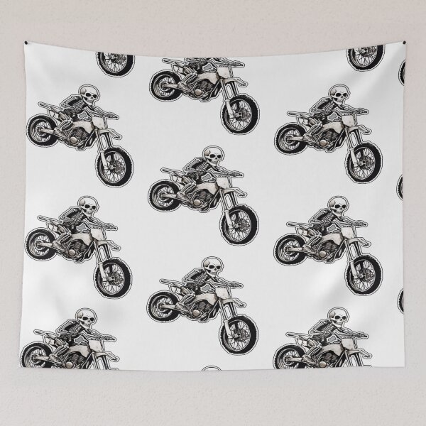 Item preview,  SKELETON on a DIRT BIKE designed and sold by Catfighter.