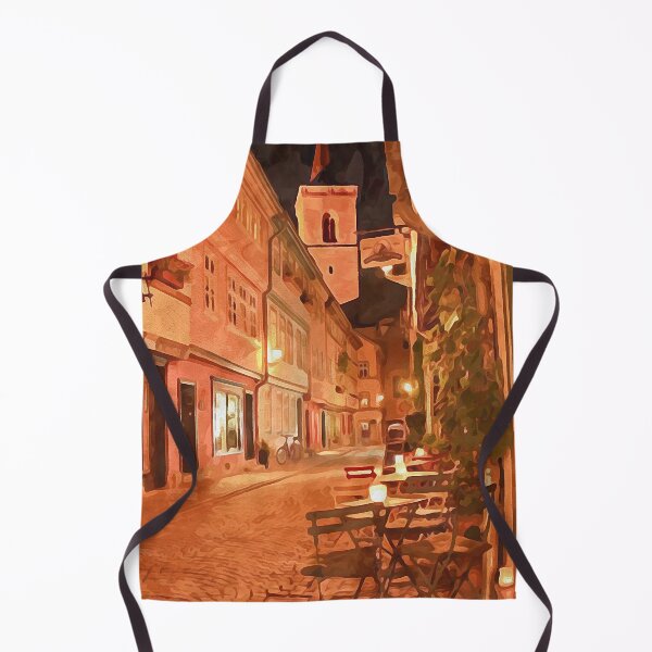 Item preview, The historic Merchants' bridge in Erfurt at night in watercolor designed and sold by Intermundium.