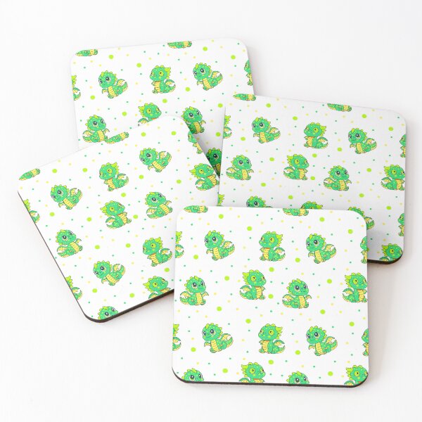 Item preview, Cutie green baby dragon nursery print designed and sold by TrishaMcmillan.