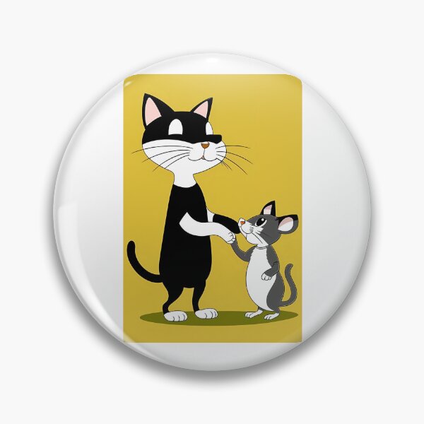 Item preview, cat shaking a mouse hand designed and sold by pretty-Designed.