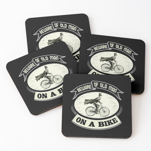 Item preview, Beware of old man on a bike. Perfect and funny gift for anyone who enjoys cycling. designed and sold by kebello-shop.