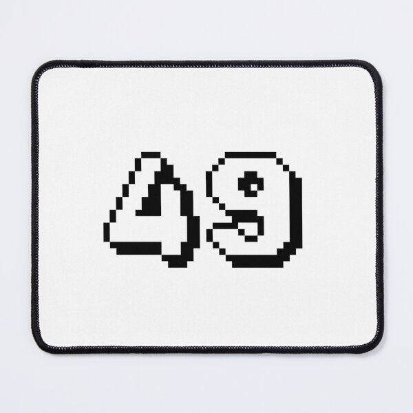 Item preview, 49, forty-nine, white, retro video game, 1 up! designed and sold by Numbers-Art.