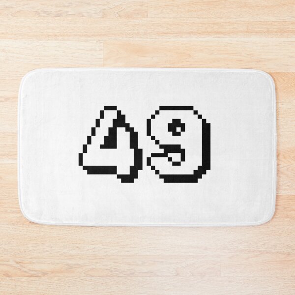 Item preview, 49, forty-nine, white, retro video game, 1 up! designed and sold by Numbers-Art.