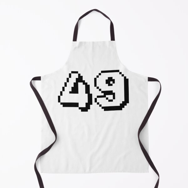 Item preview, 49, forty-nine, white, retro video game, 1 up! designed and sold by Numbers-Art.