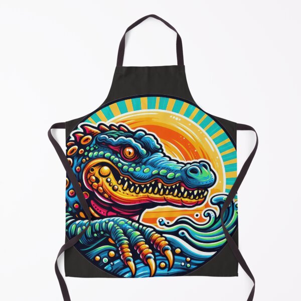 Item preview, Funny animal emblem crocodile designed and sold by Expressions-Sel.