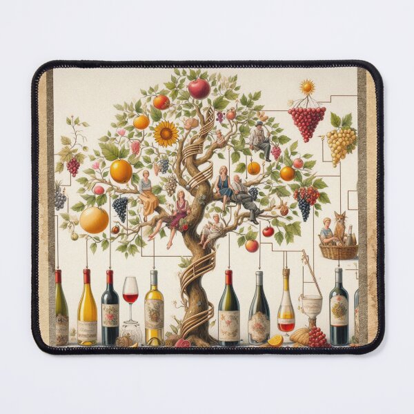 Item preview, Wine Lovers Family Tree - We Love Wine! designed and sold by CulturalCurios.