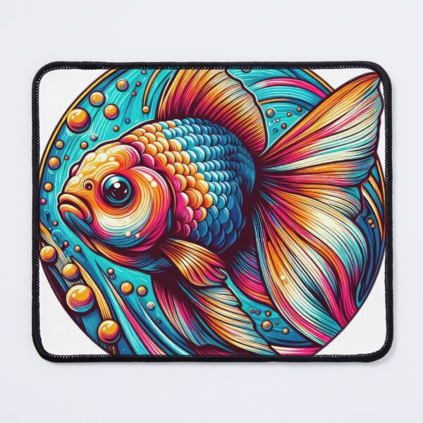 Item preview, Funny animal Goldfish emblem designed and sold by Expressions-Sel.