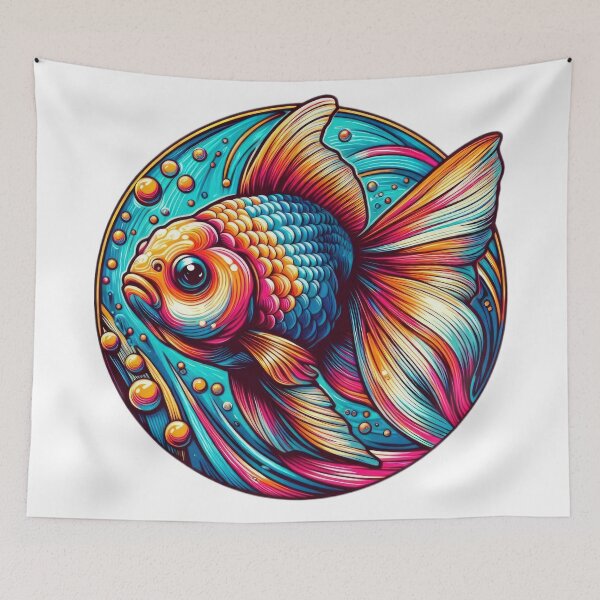Item preview, Funny animal Goldfish emblem  designed and sold by Expressions-Sel.