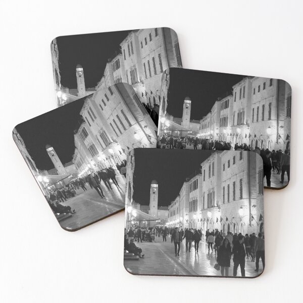 Item preview, The Dubrovnik Stradun at Night - BW designed and sold by Brian Shaw.