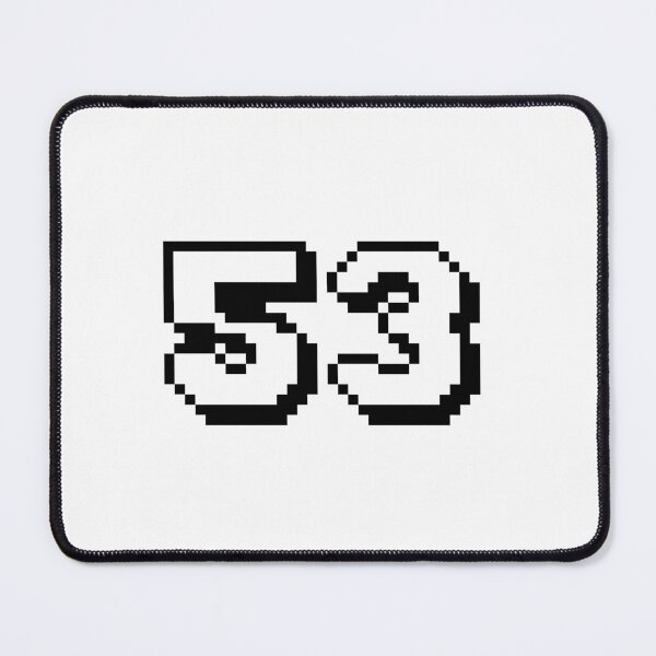 Item preview, 53, fifty-three, white, retro video game, 1 up! designed and sold by Numbers-Art.
